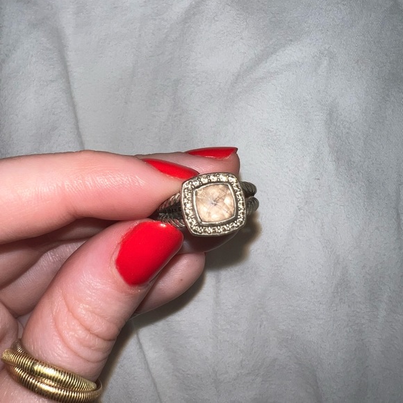 David Yurman Petite Albion Light Pink Ring